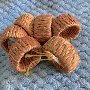 Vintage napkin rings handmade Philippines set of 6
